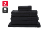 NNEKG 7 Piece 630GSM Aria Towel Set (Charcoal)