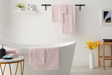 NNEKG 7 Piece 630GSM Aria Towel Set (Pink)