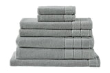 NNEKG 7 Piece 630GSM Aria Towel Set (Silver)