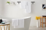 NNEKG 7 Piece 630GSM Aria Towel Set (White)