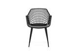 NNEKGE Set of 2 Leerdam Armchairs (Black)