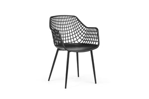 NNEKGE Set of 2 Leerdam Armchairs (Black)