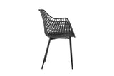 NNEKGE Set of 2 Leerdam Armchairs (Black)