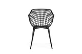 NNEKGE Set of 2 Leerdam Armchairs (Black)