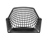 NNEKGE Set of 2 Leerdam Armchairs (Black)