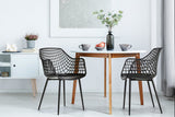 NNEKGE Set of 2 Leerdam Armchairs (Black)