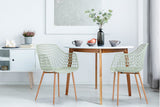 NNEKG Set of 2 Leerdam Armchairs (Pastel Green)