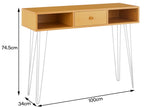 NNEKGE Avery Office Desk (Oak)