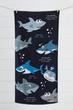 NNEKGE Baby Shark Kids Beach Towel