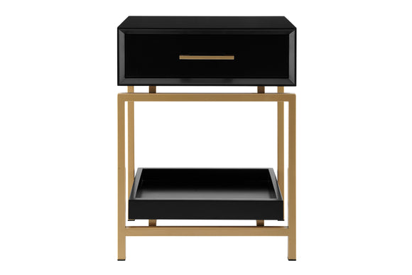 NNEKGE Bailey Bedside Table (Black)