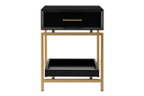 NNEKGE Bailey Bedside Table (Black)