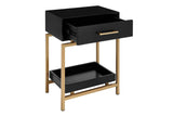 NNEKGE Bailey Bedside Table (Black)