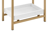 NNEKGE Bailey Bedside Table (White)