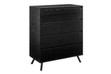 NNEKGE Baily Chest of 4 Drawers (Black)