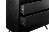 NNEKGE Baily Chest of 4 Drawers (Black)