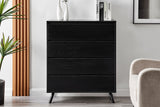 NNEKGE Baily Chest of 4 Drawers (Black)