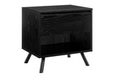 NNEKGE Baily Bedside Table (Black)
