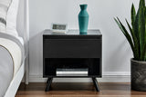 NNEKGE Baily Bedside Table (Black)