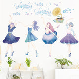 NNEKGE Dancing Ballerina Wall Sticker