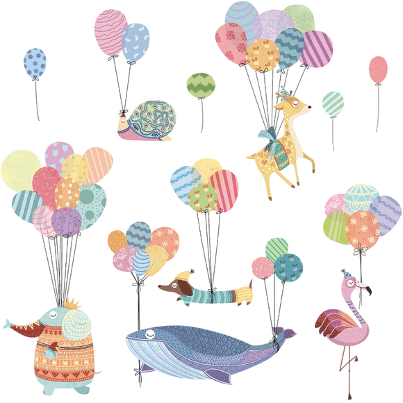 NNEKGE Its a Balloon Celebration Wall Decal Sticker