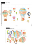 NNEKGE Hot Airballoon Nursery Wall Sticker