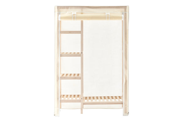 NNEKGE Bamboo Fabric Wardrobe (Beige)