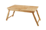 NNEKG Portable Bamboo Laptop Desk Tray