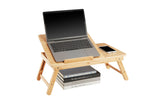 NNEKG Portable Bamboo Laptop Desk Tray