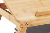NNEKG Portable Bamboo Laptop Desk Tray