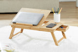 NNEKG Portable Bamboo Laptop Desk Tray
