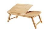 NNEKG Portable Bamboo Laptop Desk Tray
