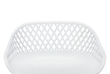 NNEKGE Set of 2 Leerdam Bar Stools (White)
