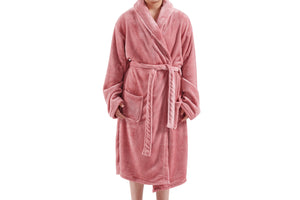 NNEKG Retreat Microplush Bathrobe (Pink)