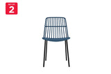NNEKGE Set of 2 Betty Dining Chairs (Blue)