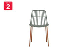 NNEKGE Set of 2 Betty Dining Chairs (Olive)