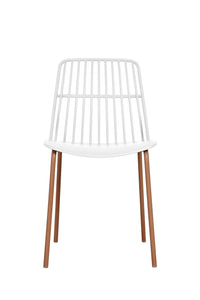 NNEKGE Set of 2 Betty Dining Chairs (White)
