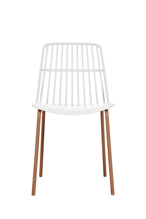 NNEKGE Set of 2 Betty Dining Chairs (White)