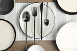 NNEKG Black Stainless Steel Cutlery (Set 16 Pieces)