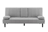 NNEKGE Bonita Pintuck Sofa Bed (Light Grey)
