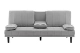 NNEKGE Bonita Pintuck Sofa Bed (Light Grey)
