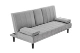 NNEKGE Bonita Pintuck Sofa Bed (Light Grey)