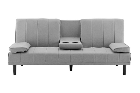 NNEKGE Bonita Pintuck Sofa Bed (Light Grey)