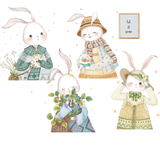 NNEKGE Bunnies Multiple Wall Decal Sticker