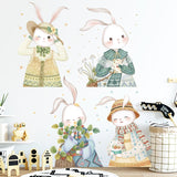 NNEKGE Bunnies Multiple Wall Decal Sticker