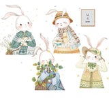 NNEKGE Bunnies Multiple Wall Decal Sticker