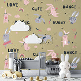 NNEKGE Bunnies and the Magic Nursery Wall Sticker