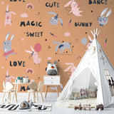 NNEKGE Bunnies and the Magic Nursery Wall Sticker