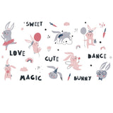 NNEKGE Bunnies and the Magic Nursery Wall Sticker