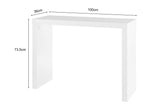 NNEKG Cameran Console Desk (White 100cm)