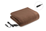 NNEKGE 12v Car Electric Blanket (Brown)